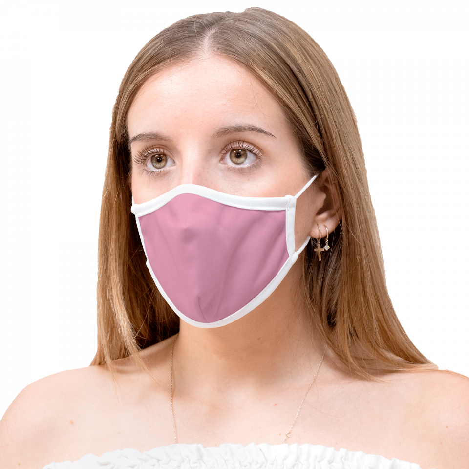 Mascarilla algodón orgánico reversible mediana estrellas homologada con protección +90%