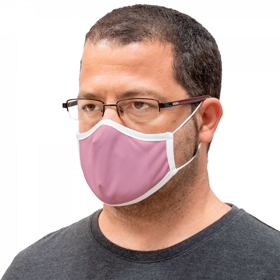 Mascarilla algodón orgánico reversible grande estrellas homologada con protección +90%