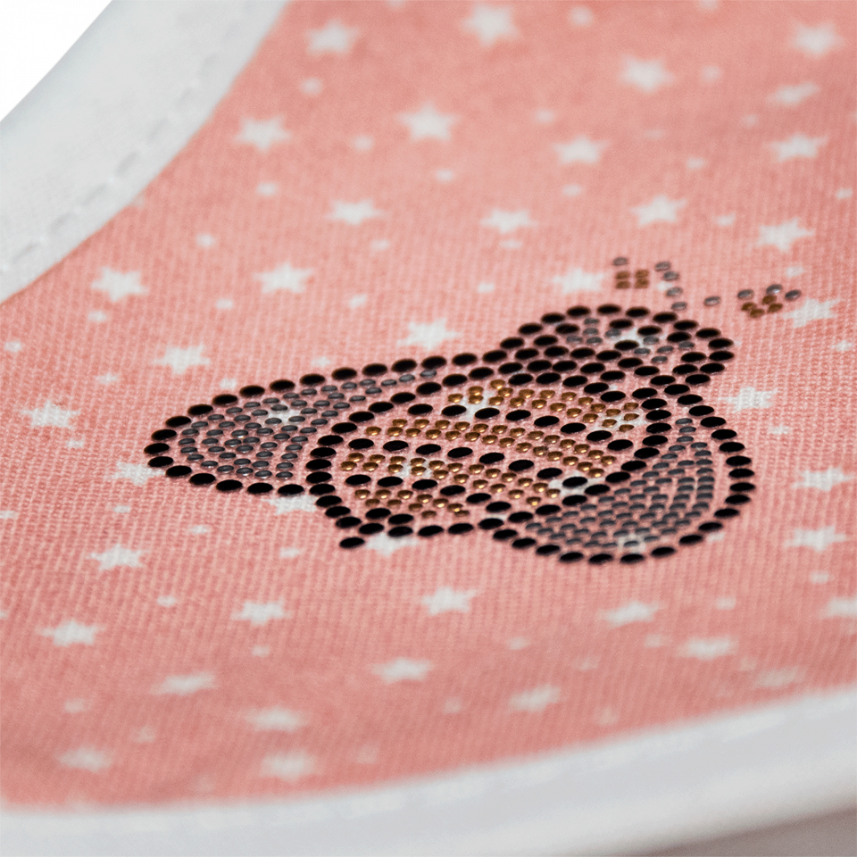 Parche termoadhesivo de brillantes para ropa diseño Abeja