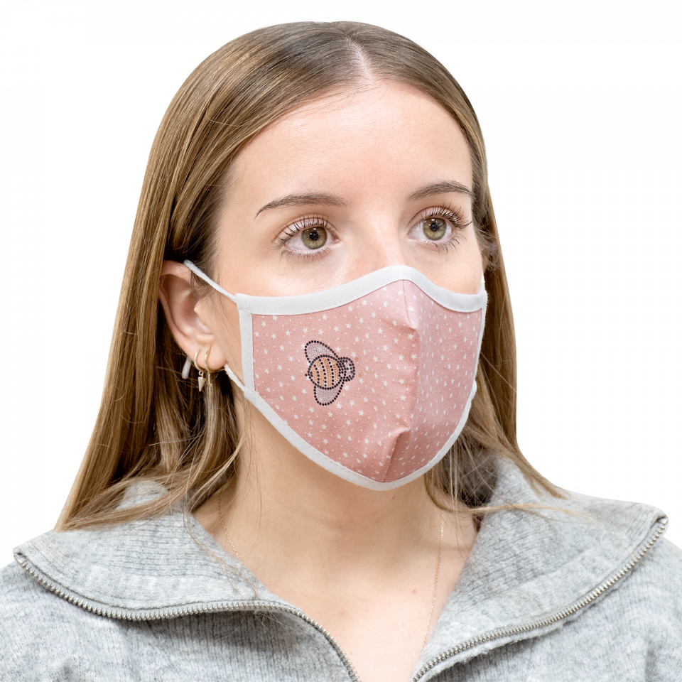 Parche termoadhesivo de brillantes para ropa diseño Abeja