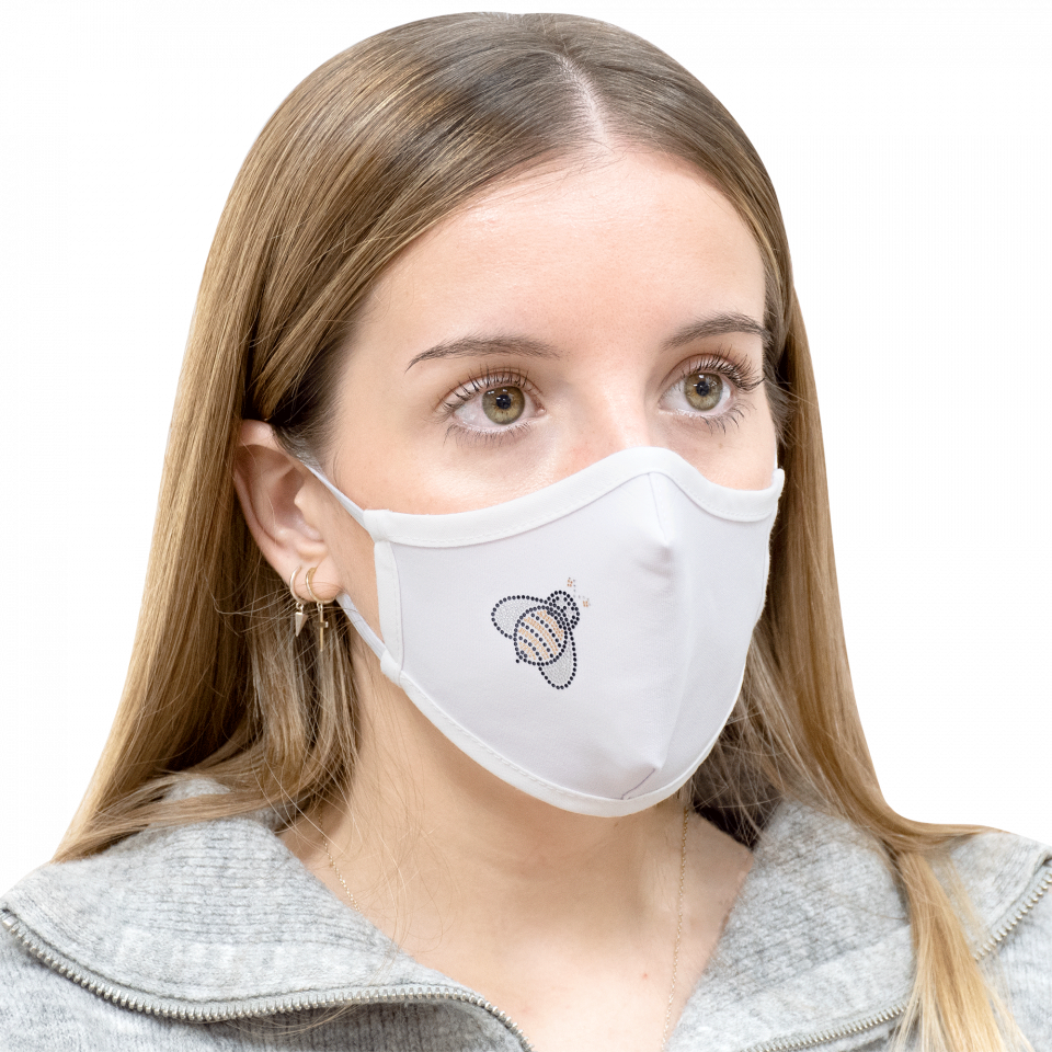 Parche termoadhesivo de brillantes para ropa diseño Abeja