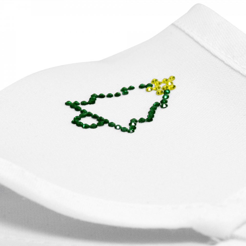 Parche termoadhesivo de brillantes para ropa diseño Árbol de navidad