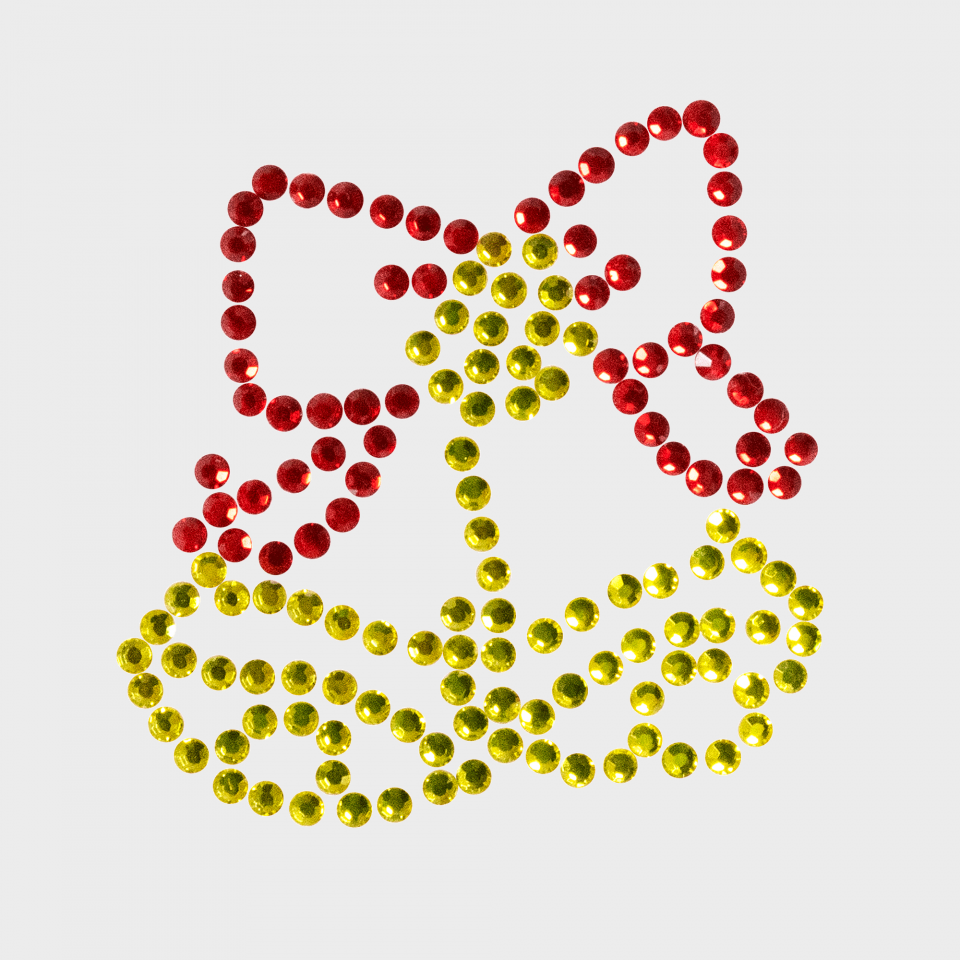 Parche termoadhesivo de brillantes para ropa diseño Campanas 2