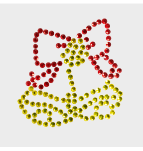 Parche termoadhesivo de brillantes para ropa diseño Campanas 2