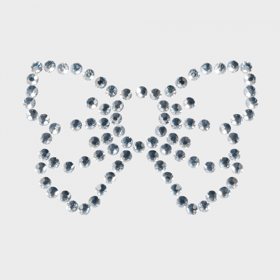 Parche termoadhesivo de brillantes para ropa diseño Lazo