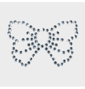 Parche termoadhesivo de brillantes para ropa diseño Lazo