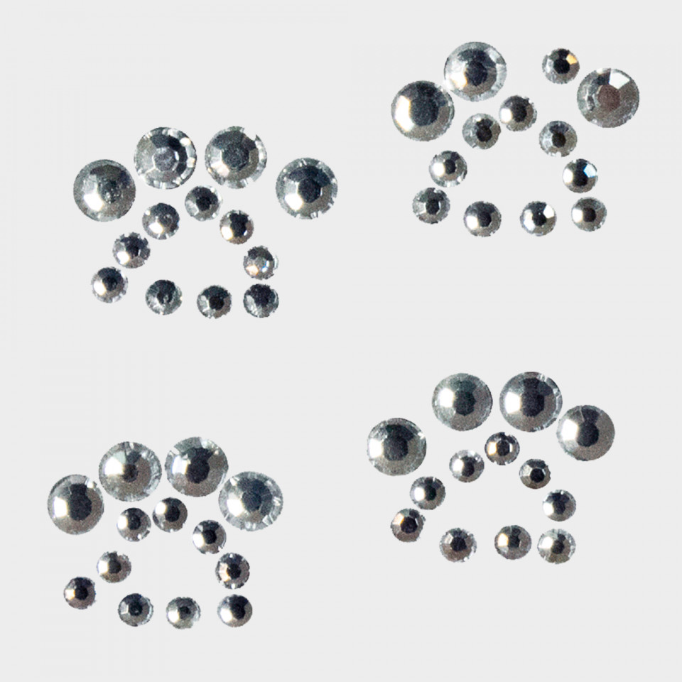 Parche termoadhesivo de brillantes para ropa diseño Huellas de perro