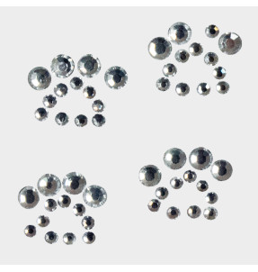 Parche termoadhesivo de brillantes para ropa diseño Huellas de perro