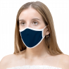 Mascarilla algodón orgánico reversible mediana geo tie grey y navy homologada con protección +90%