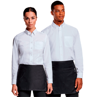 Delantal negro corto