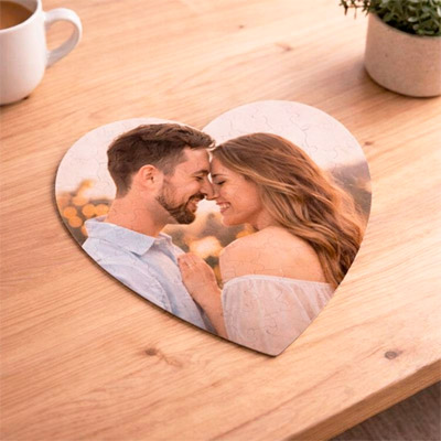 Puzzle forma corazón